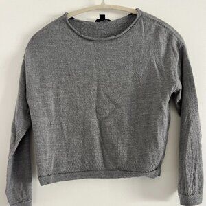 J.Crew Gray Merino Wool Cropped Sweater, size XS